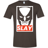 T-Shirts Dark Chocolate / S SLAY Men's Semi-Fitted Softstyle