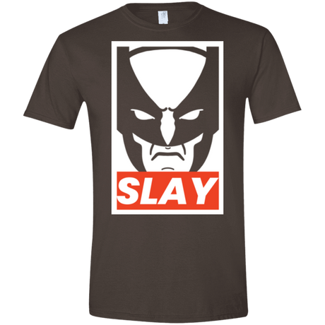 T-Shirts Dark Chocolate / S SLAY Men's Semi-Fitted Softstyle