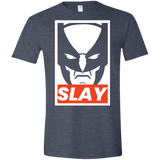 T-Shirts Heather Navy / S SLAY Men's Semi-Fitted Softstyle