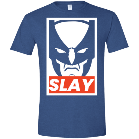 T-Shirts Heather Royal / X-Small SLAY Men's Semi-Fitted Softstyle