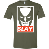 T-Shirts Military Green / S SLAY Men's Semi-Fitted Softstyle