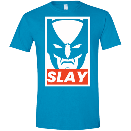 T-Shirts Sapphire / S SLAY Men's Semi-Fitted Softstyle