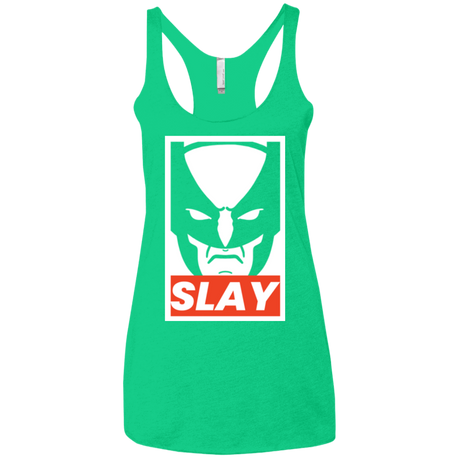 T-Shirts Envy / X-Small SLAY Women's Triblend Racerback Tank