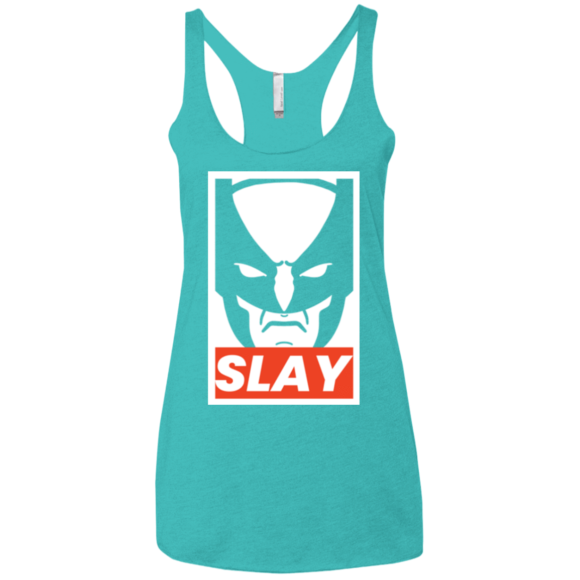 T-Shirts Tahiti Blue / X-Small SLAY Women's Triblend Racerback Tank