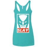 T-Shirts Tahiti Blue / X-Small SLAY Women's Triblend Racerback Tank