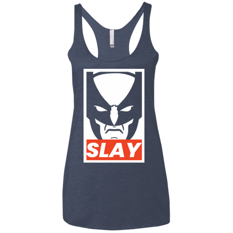 T-Shirts Vintage Navy / X-Small SLAY Women's Triblend Racerback Tank