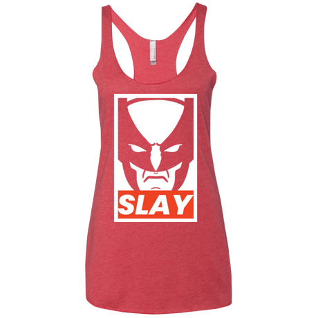 T-Shirts Vintage Red / X-Small SLAY Women's Triblend Racerback Tank