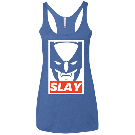T-Shirts Vintage Royal / X-Small SLAY Women's Triblend Racerback Tank