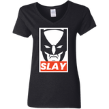 T-Shirts Black / S SLAY Women's V-Neck T-Shirt