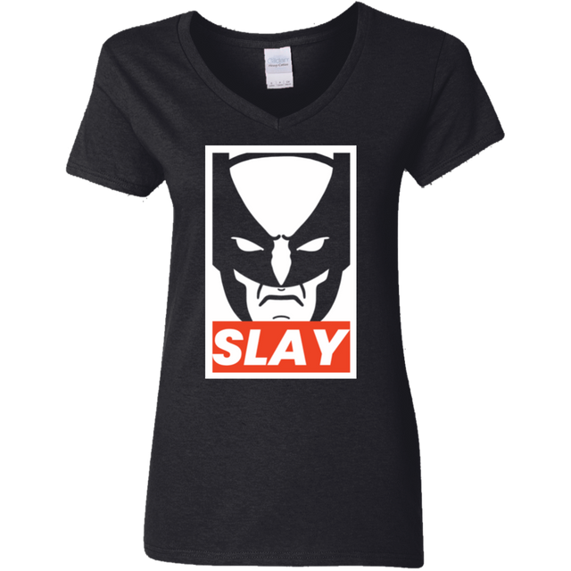 T-Shirts Black / S SLAY Women's V-Neck T-Shirt