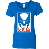 T-Shirts Royal / S SLAY Women's V-Neck T-Shirt