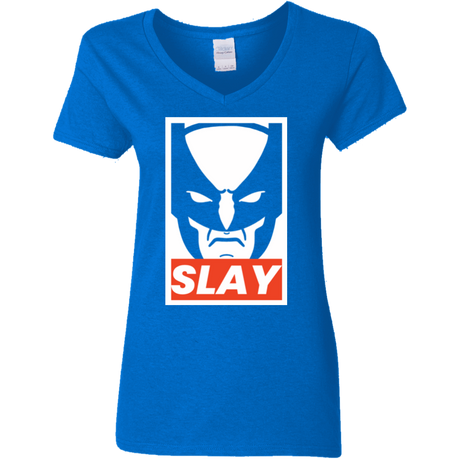 T-Shirts Royal / S SLAY Women's V-Neck T-Shirt