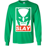 T-Shirts Irish Green / YS SLAY Youth Long Sleeve T-Shirt