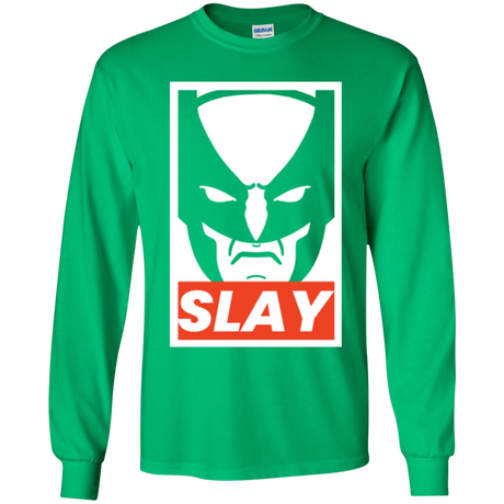 T-Shirts Irish Green / YS SLAY Youth Long Sleeve T-Shirt