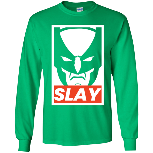 T-Shirts Irish Green / YS SLAY Youth Long Sleeve T-Shirt