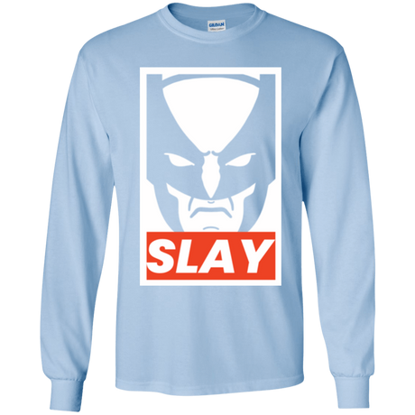 T-Shirts Light Blue / YS SLAY Youth Long Sleeve T-Shirt
