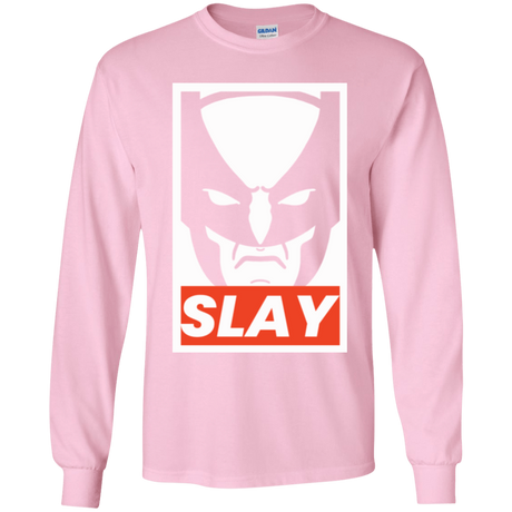 T-Shirts Light Pink / YS SLAY Youth Long Sleeve T-Shirt