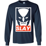 T-Shirts Navy / YS SLAY Youth Long Sleeve T-Shirt