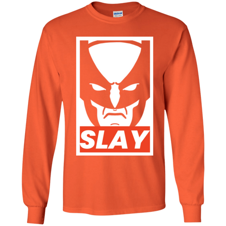 T-Shirts Orange / YS SLAY Youth Long Sleeve T-Shirt