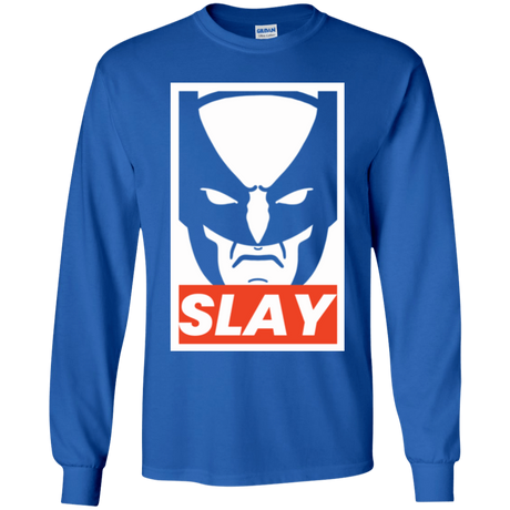 T-Shirts Royal / YS SLAY Youth Long Sleeve T-Shirt