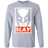 T-Shirts Sport Grey / YS SLAY Youth Long Sleeve T-Shirt