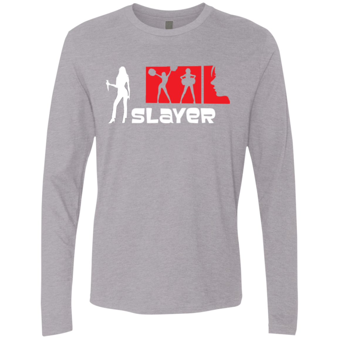 T-Shirts Heather Grey / Small Slayer Men's Premium Long Sleeve