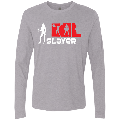 T-Shirts Heather Grey / Small Slayer Men's Premium Long Sleeve