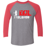 T-Shirts Premium Heather/ Vintage Red / X-Small Slayer Men's Triblend 3/4 Sleeve