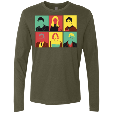 T-Shirts Military Green / Small Slayer pop Men's Premium Long Sleeve