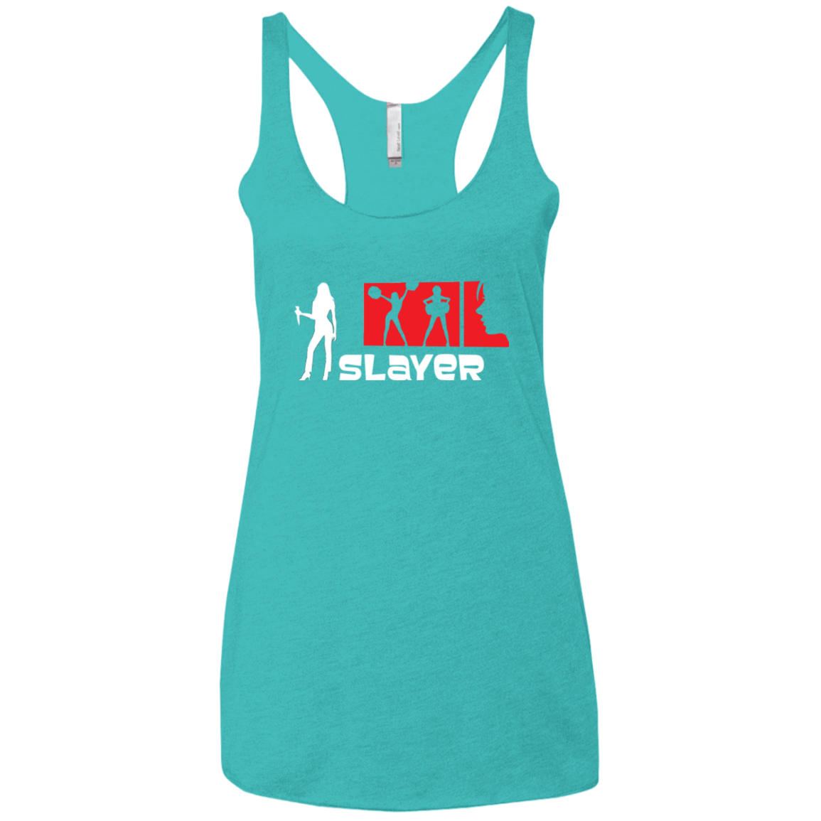 T-Shirts Tahiti Blue / X-Small Slayer Women's Triblend Racerback Tank
