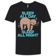 T-Shirts Black / X-Small Sleep All Day All Night Men's Premium V-Neck