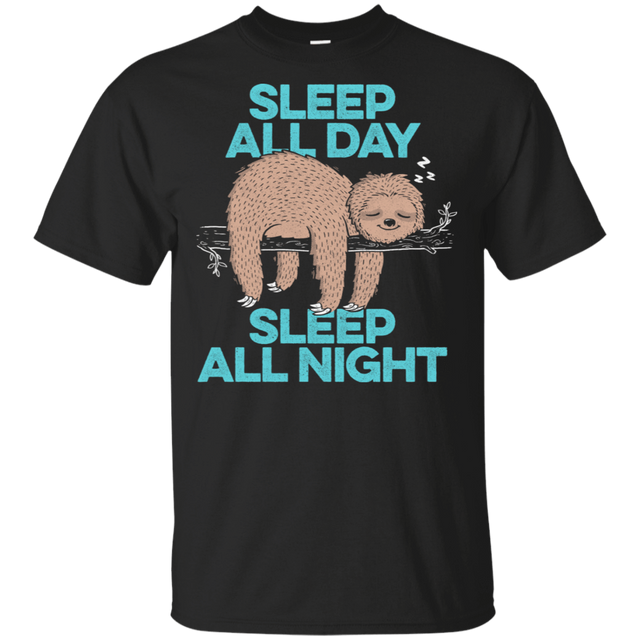 T-Shirts Black / S Sleep All Day All Night T-Shirt