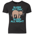 T-Shirts Vintage Black / YXS Sleep All Day All Night Youth Triblend T-Shirt