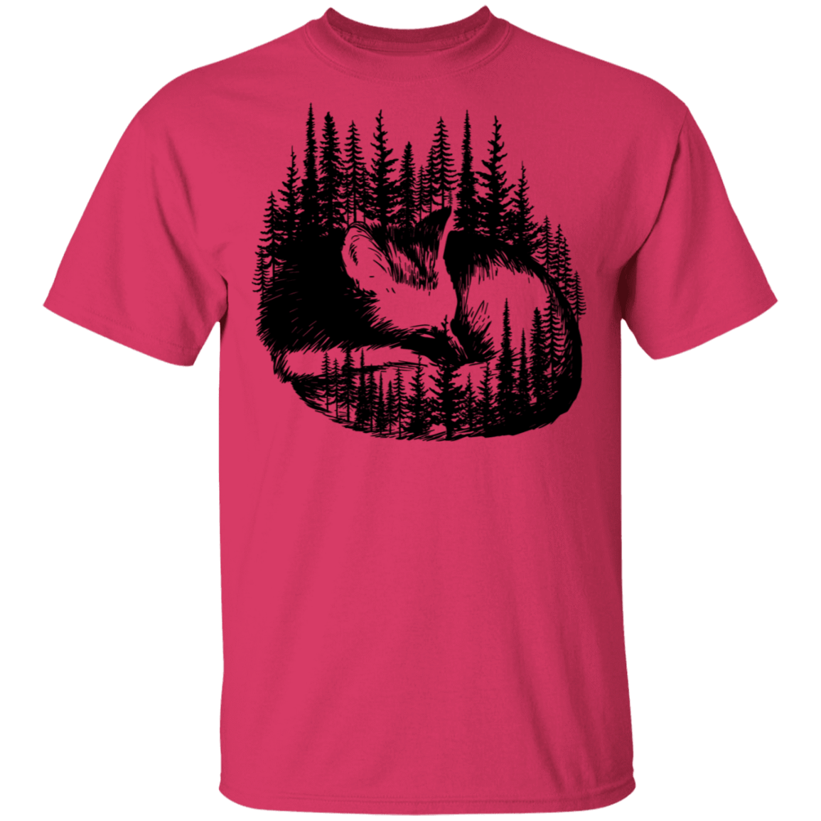 T-Shirts Heliconia / S Sleeping Fox T-Shirt