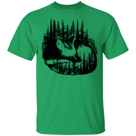 T-Shirts Irish Green / YXS Sleeping Fox Youth T-Shirt
