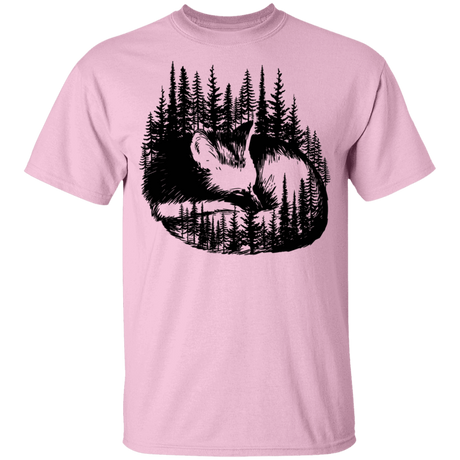 T-Shirts Light Pink / YXS Sleeping Fox Youth T-Shirt