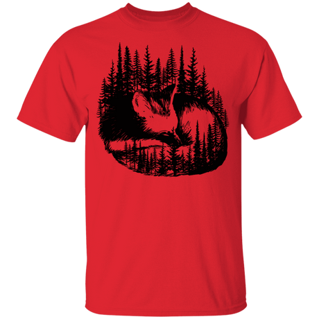 T-Shirts Red / YXS Sleeping Fox Youth T-Shirt