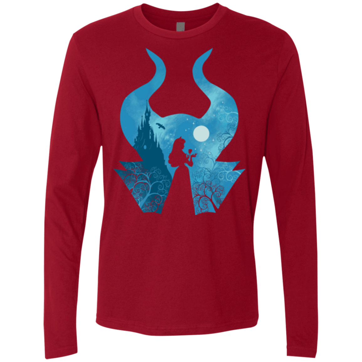 T-Shirts Cardinal / S Sleeping Portrait Men's Premium Long Sleeve