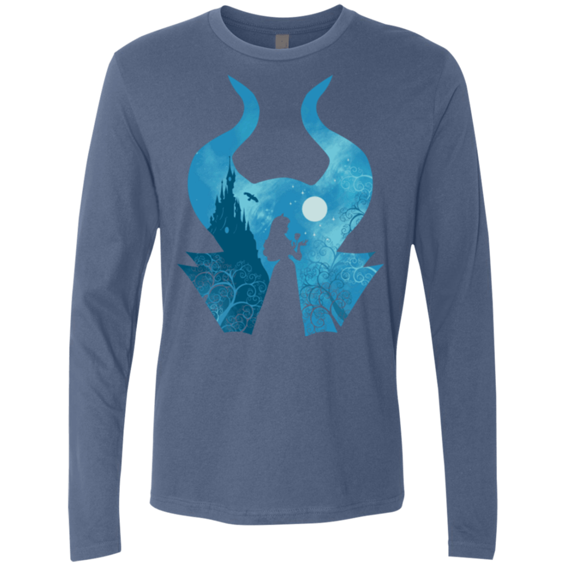 T-Shirts Indigo / S Sleeping Portrait Men's Premium Long Sleeve