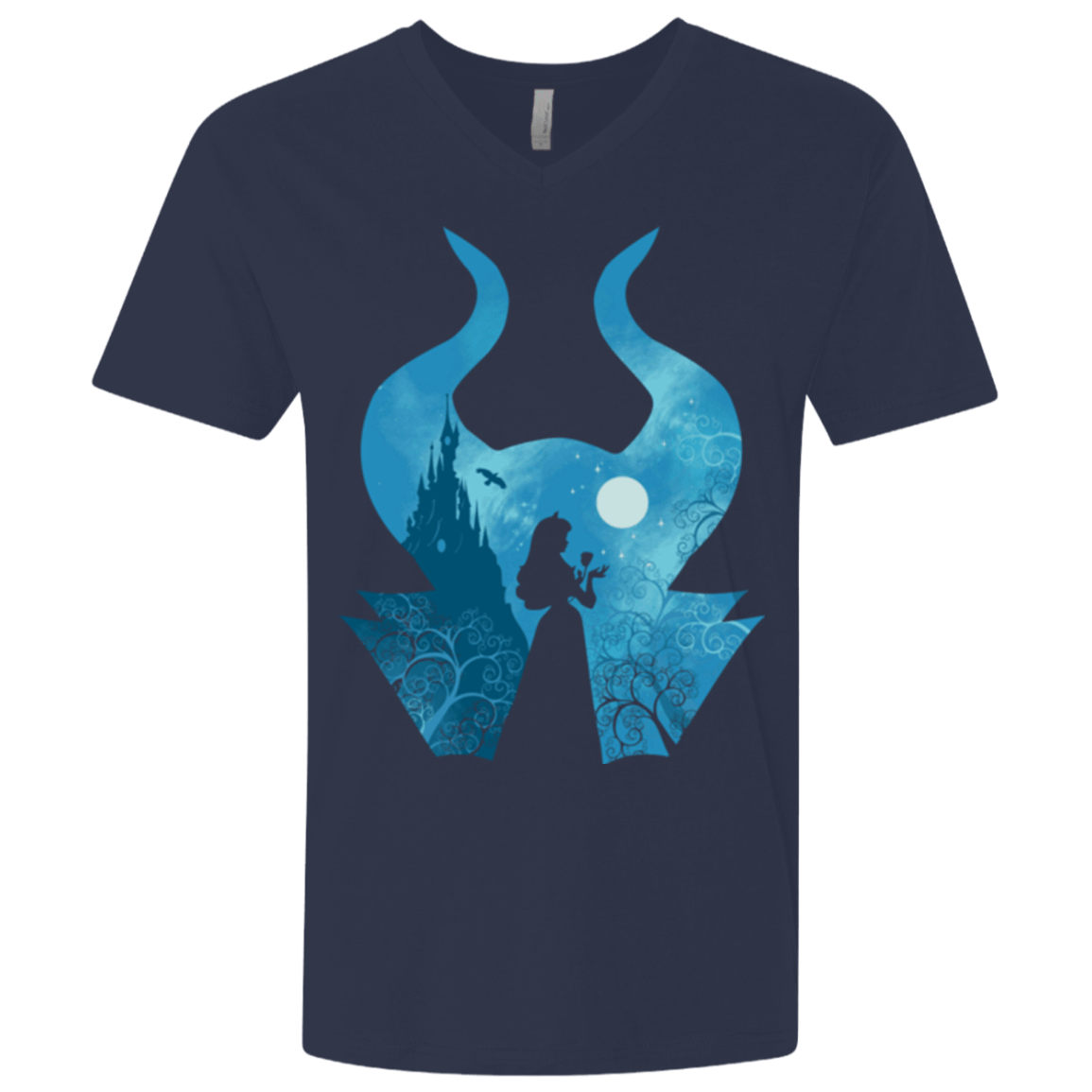 T-Shirts Midnight Navy / X-Small Sleeping Portrait Men's Premium V-Neck