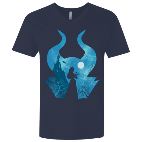 T-Shirts Midnight Navy / X-Small Sleeping Portrait Men's Premium V-Neck