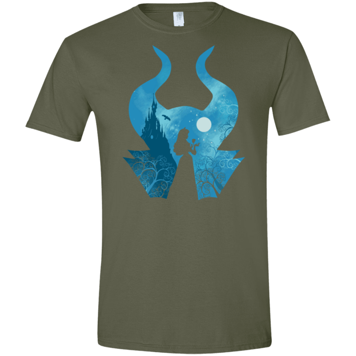 T-Shirts Military Green / S Sleeping Portrait Men's Semi-Fitted Softstyle