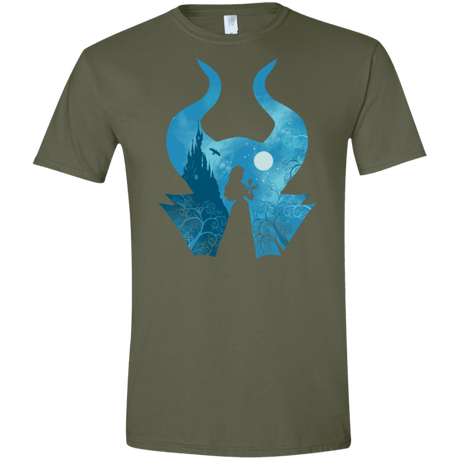 T-Shirts Military Green / S Sleeping Portrait Men's Semi-Fitted Softstyle