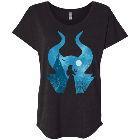 T-Shirts Vintage Black / X-Small Sleeping Portrait Triblend Dolman Sleeve