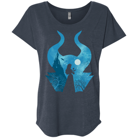 T-Shirts Vintage Navy / X-Small Sleeping Portrait Triblend Dolman Sleeve