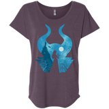 T-Shirts Vintage Purple / X-Small Sleeping Portrait Triblend Dolman Sleeve