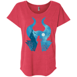 T-Shirts Vintage Red / X-Small Sleeping Portrait Triblend Dolman Sleeve