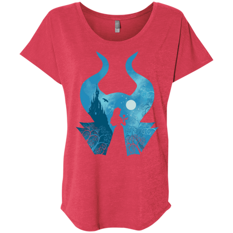 T-Shirts Vintage Red / X-Small Sleeping Portrait Triblend Dolman Sleeve