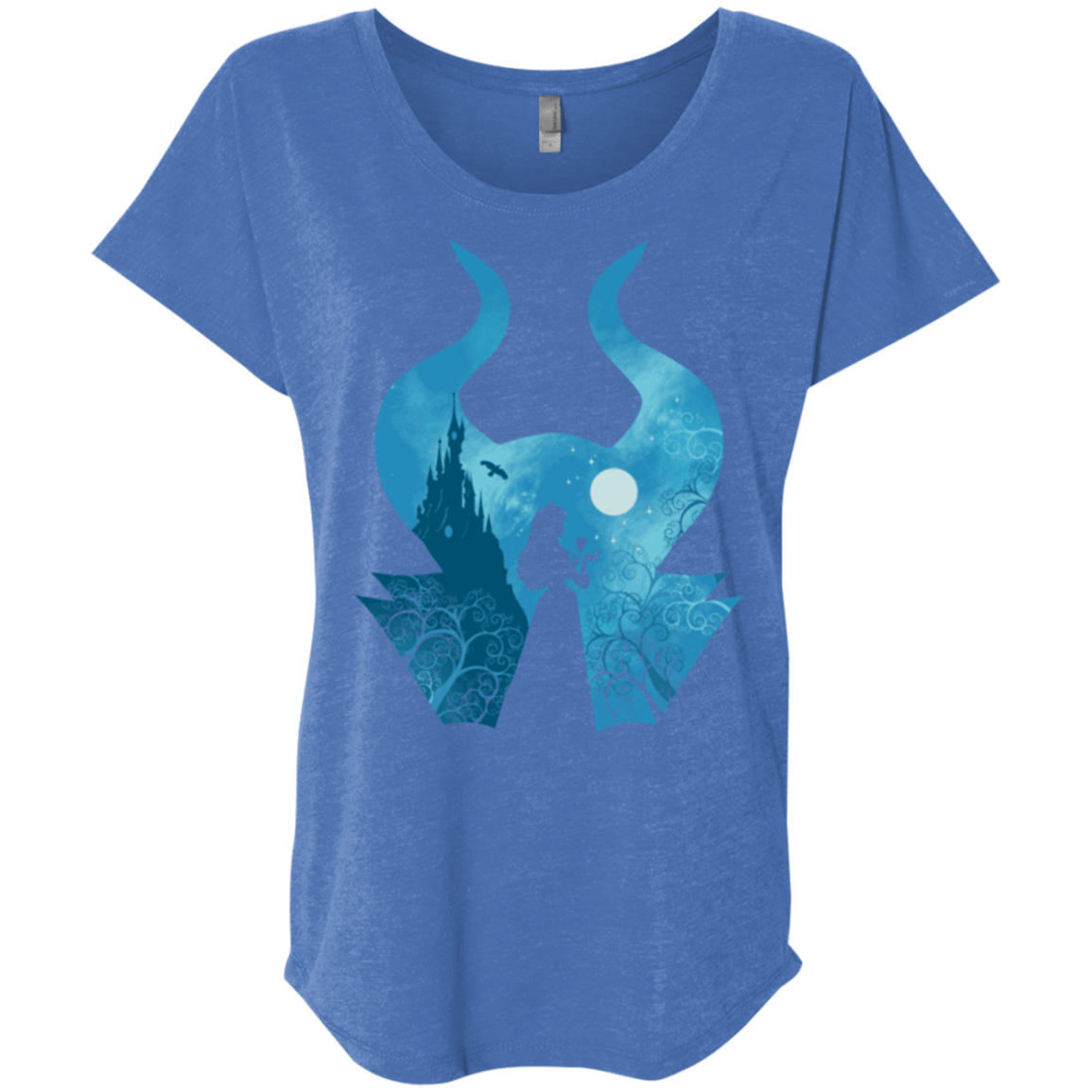 T-Shirts Vintage Royal / X-Small Sleeping Portrait Triblend Dolman Sleeve