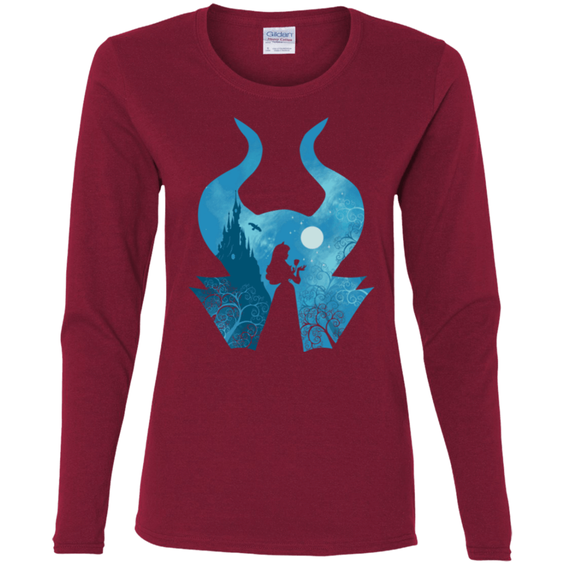 T-Shirts Cardinal / S Sleeping Portrait Women's Long Sleeve T-Shirt